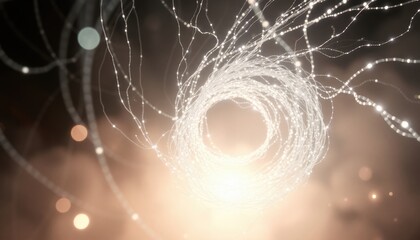 spider web with dew drops