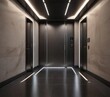 © สิริวุฒิ นาคโคตร - Sleek elevator with LED light strip underneath the floor , led, architecture, strip