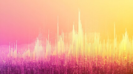 Fototapete - Abstract Colorful Digital Waveform Background for Creative Design