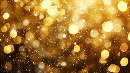 Wall Mural - Close-up of glowing sparklers with soft bokeh lights and golden spark effects