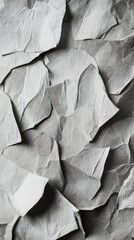 Poster - Textured gray paper wallpaper adds depth to interior design with an elegant, understated aesthetic
