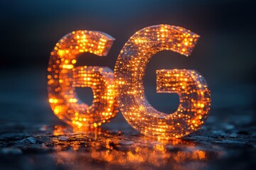 Aufkleber - 5G technology enabling bold, vibrant connectivity with unprecedented speed and efficiency,