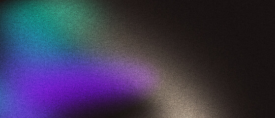 Wall Mural - colorful abstract light gradient on dark background with soft noise texture