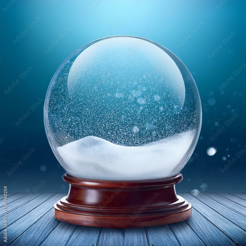 Kit Bricolage Boule à Neige Do It Yourself - Boule Verre 65mm + Socle Blanc - 70015