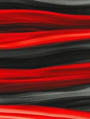 Leinwandbilder - This textured canvas features bold red and black stripes that harmoniously interplay to create a captivating visual experience, invoking a sense of rhythm and balance.