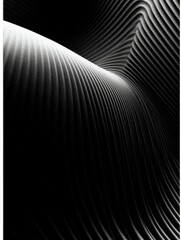 Leinwandbilder - This exquisite image features intricate textured waves in a combination of light and dark shades, creating a beautiful contrast that captivates the viewer.