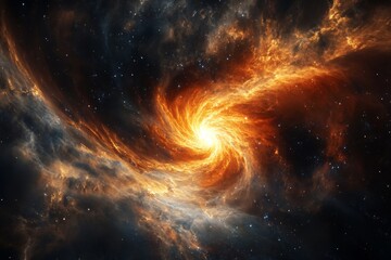 Poster - An incredible view of a swirling galaxy with vibrant colors, showcasing the beauty of cosmic phenomena and the vastness of the universe in stunning detail.