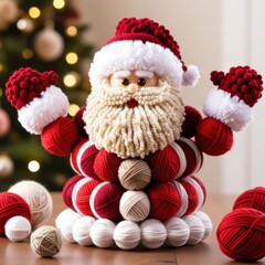 santa claus and christmas decorations