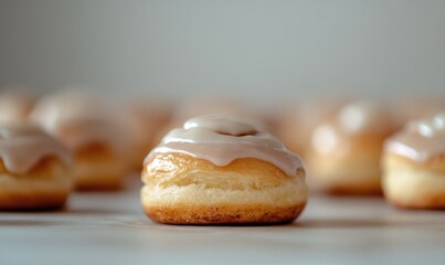 Sticker - A donut with a glaze on top