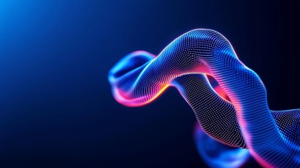 Modern stock-based digital business data analytics technology displayed through virtual icons or layered data layouts.