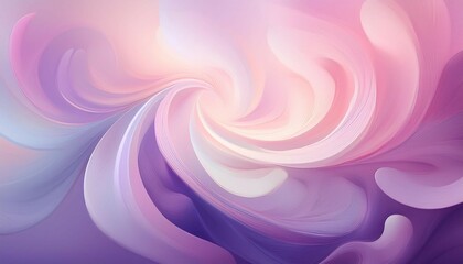 Wall Mural - abstract dreamy background with a soft pastel swirl gradient going from pink to purple and white