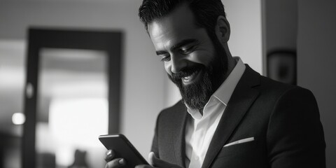 Poster - Businessman on Phone - Professional Portrait