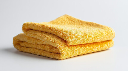 Isolated microfiber cloth rag on white background, clean and textile surface, old grunge equipment for household cleaning and hygiene tasks.