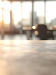 © Visual Vibe - office table with dust marks on it, and in the background a blurred office environment
