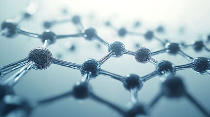 Aufkleber - Science chemical and biotechnology concept clean background with hexagon dna network, stock image