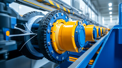 Poster - Special equipment such as cable plows or fiber blowing machines for efficient installation of cables