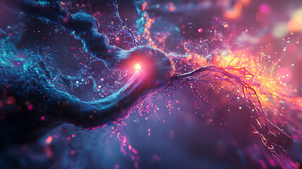 Fototapete - Neural connections concept
