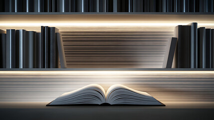 Poster - Open book with glowing pages, symbolizing effective learning and education, the image captures the essence of creativity, imagination, and the power of reading to expand horizons