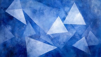 Fototapete - Abstract road with blue light trails, digital background