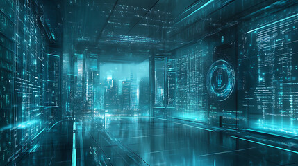 Poster - It security concept background