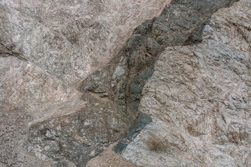 Wall Mural - Granitic Rocks / Leucocratic Plutonic Rocks ( grd ). intrusive / dikes. Angeles Crest Scenic Byway, Los Angeles County, California. San Gabriel Mountains.  Angeles National Forest