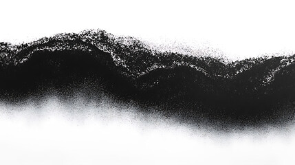 Poster - Black and white grainy textured banner header backdrop with gradient noise