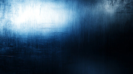 Wall Mural - Blue abstract metal texture, light reflection, metallic sheen