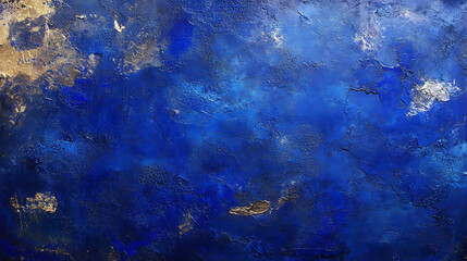 Poster - Blue metallic texture: abstract art background