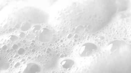 Poster - Abstract white soap foam bubbles texture background