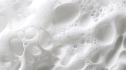 Poster - Abstract white soap foam bubbles texture background