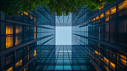 Leinwandbilder - A corporate report highlighting esg (environmental, social, governance) metrics within the green energy sector, showcasing sustainable business practices