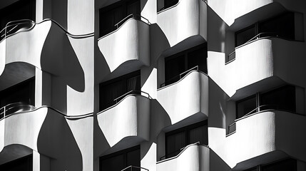 Poster - Isolated blank billboard on a modern building facade with illuminated windows at night