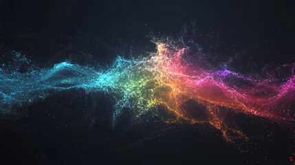 Poster - A vibrant digital network representing indiaï؟½s progress in connectivity and sustainable technological advancements