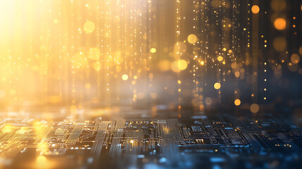 Poster - Abstract circuit board futuristic technology processing background