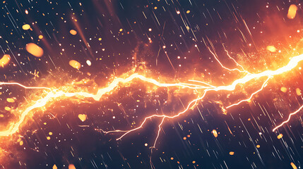 Leinwandbilder - Abstract comic background featuring a thunder flash