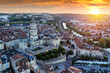 © JackF - Aerial view of Perigueux cityscape and cathedral of St Front in Dordogne department, southwestern France, during summer sunrise