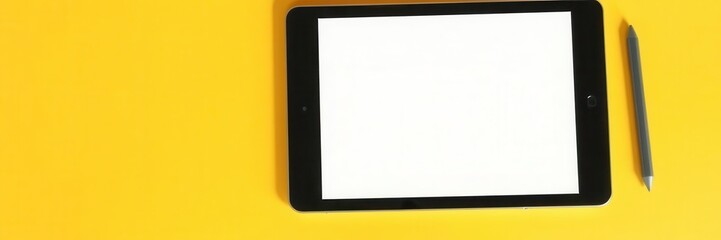 Tablet mockup displaying app and responsive web design on screen, device, mockup