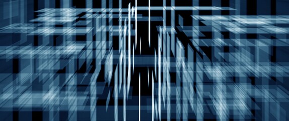 abstract blue background with perspective blur and halftone texture