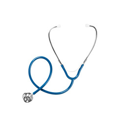 Doctor stethoscope, close-up. Isolated