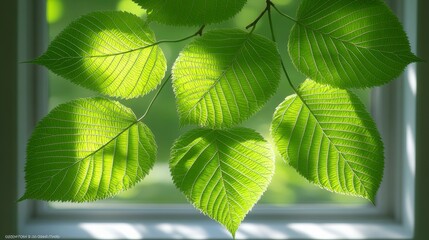 Abstract blurred tree leaf bokeh background in green tones, offering a soothing natural environment perfect for eco-friendly and nature-themed stock visuals.