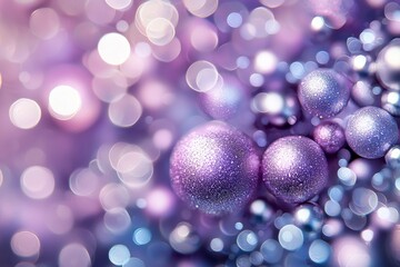 Wall Mural - A purple background with many small purple balls