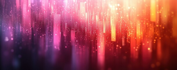 Poster - Bold Pink Orange Gradient Background Abstract Texture Design