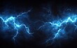 © btiger - Dynamic Lightning Bolts Abstract Expressionism Dark Blue Background