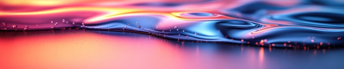 Poster - Abstract Blue Water and Light Background Generative AI