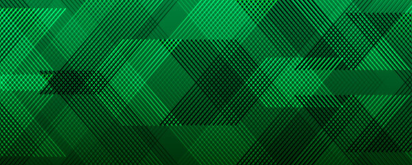 Wall Mural - green abstract background overlap layer on dark space with diagonal lines effect decoration. modern 