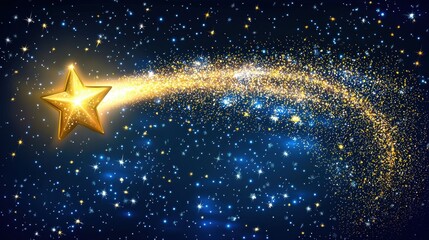 Wall Mural - christmas lamp and shooting star backgroundchristmas lamp and shooting star background