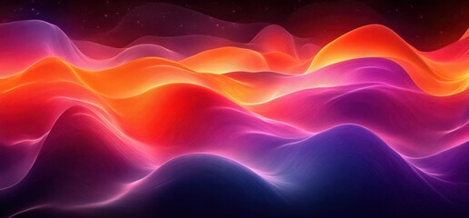 Leinwandbilder - Vibrant Gradient Background Smooth Orange Pink Purple Ethereal Summer Texture