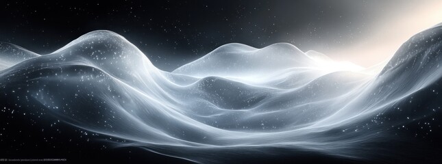 Poster - Black White Abstract Gradient Noise Texture Wallpaper Minimalist Grunge Background Design