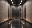 © Prasert - Sleek elevator with LED light strip underneath the floor , urban, minimalist