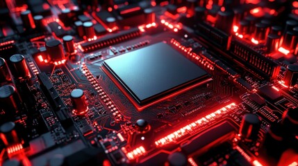 Futuristic Circuit Board Design 